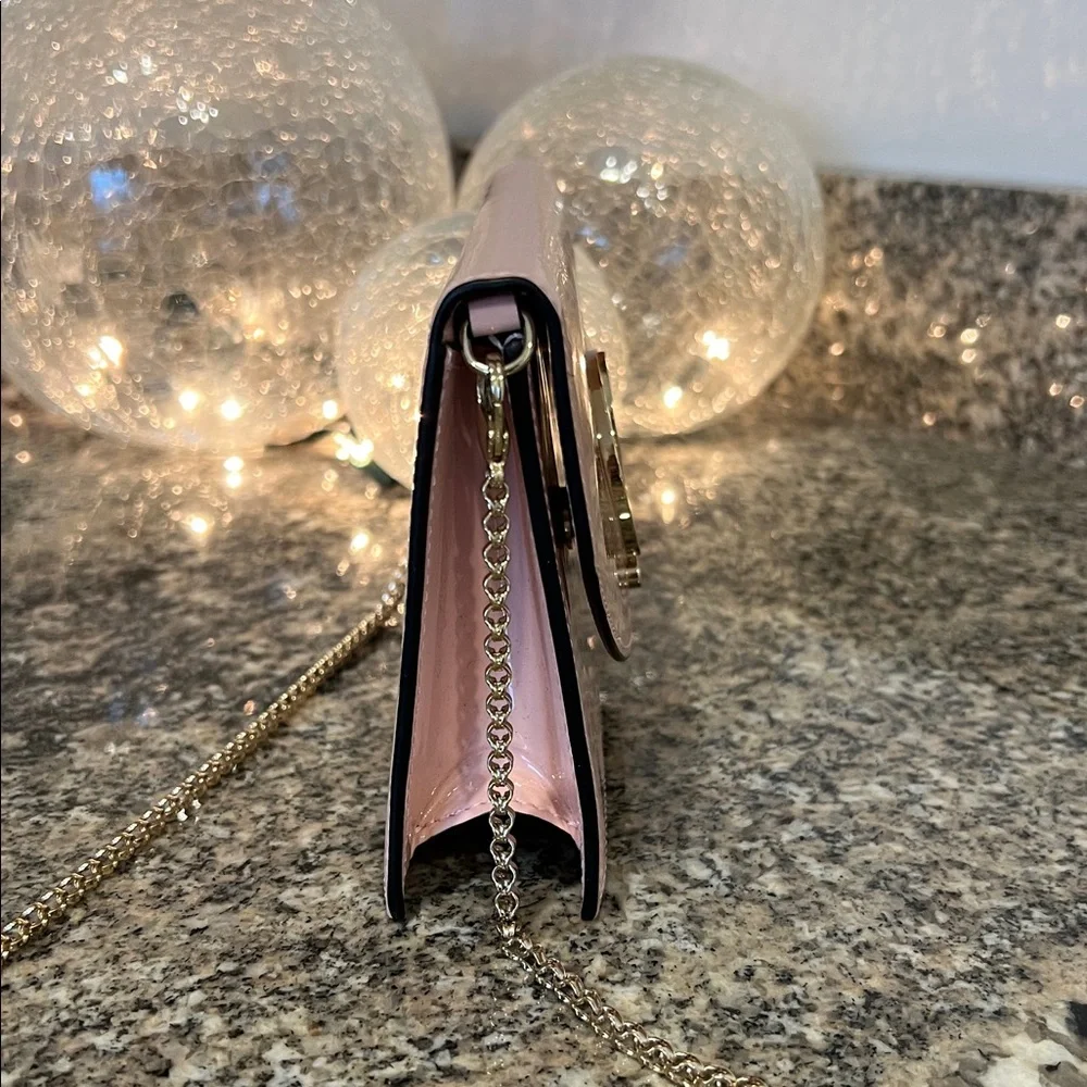 Christian Louboutin Loubi54 Patent Leather Clutch On A Chain